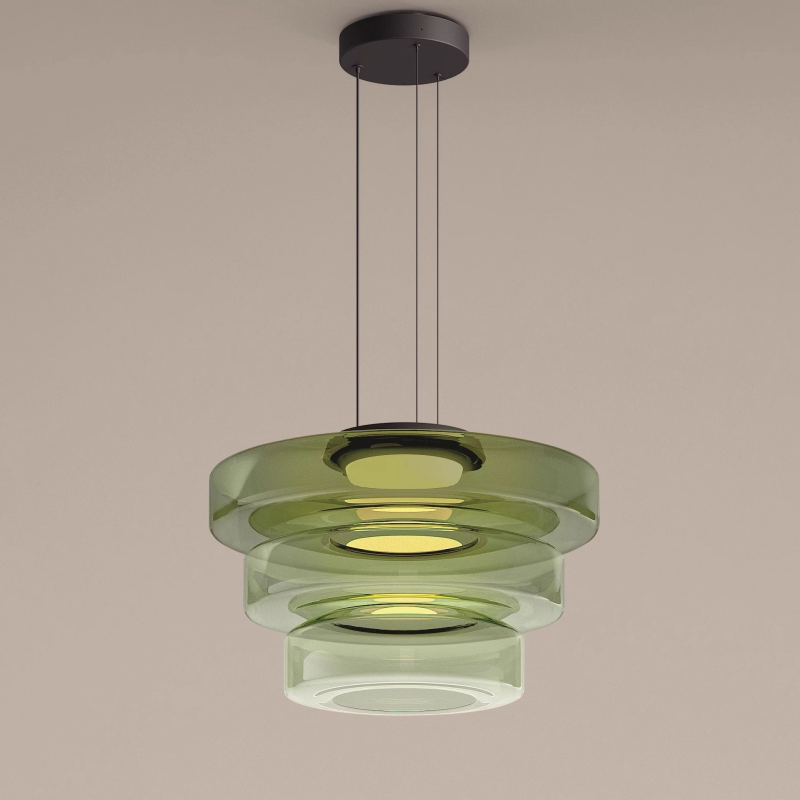 Luvano Pendelleuchte Glas Bauhaus Hängelampe