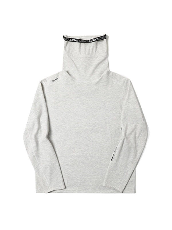 Damen Ld Ski Winter Warmer Schneepullover mit hohem Kragen Schneebasisschicht