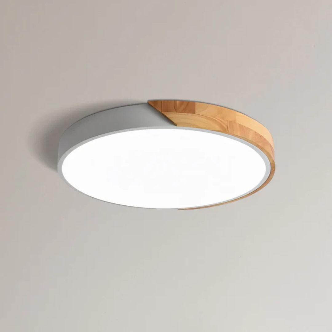 Luvano LED Deckenleuchte Holz Nordic modern