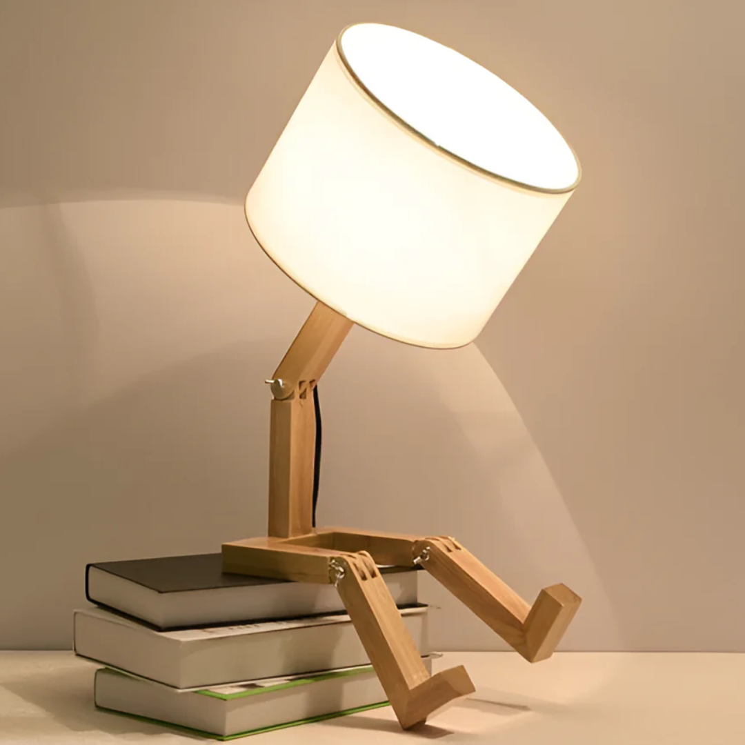 Luvano Tischleuchte Holz flexibel Design