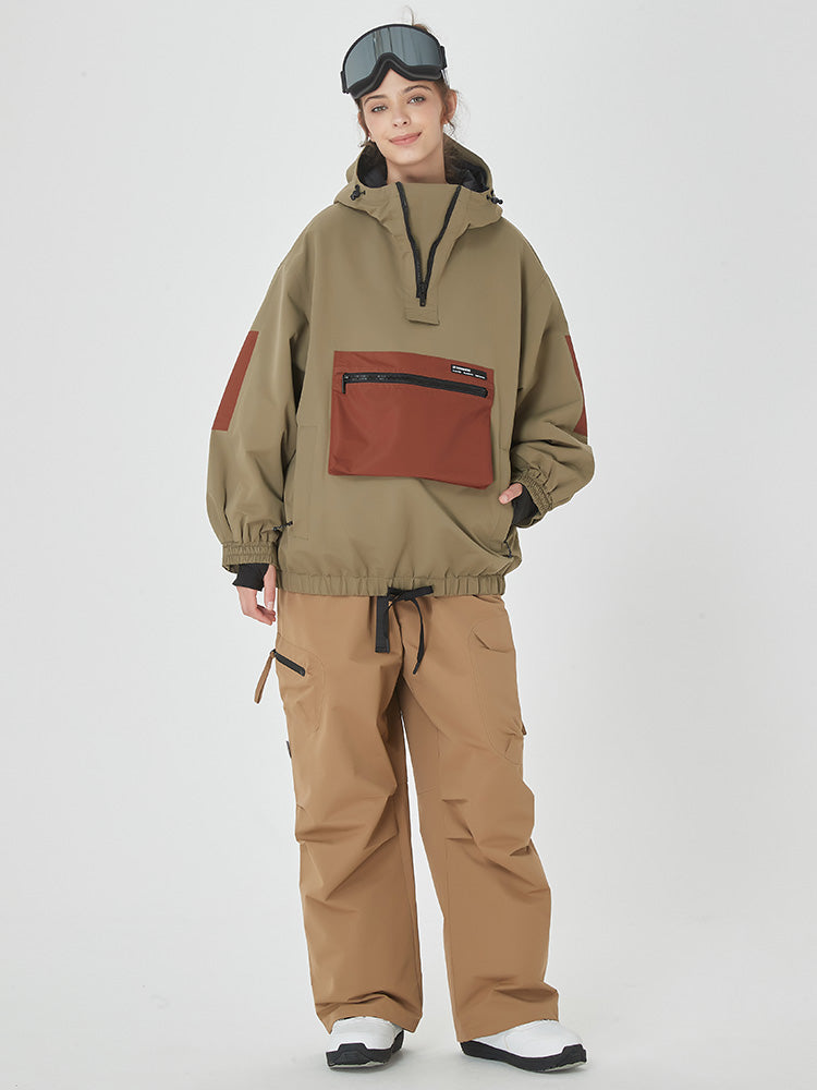 Damen Winter Bomber Schneeanzug Prime Baggy Snowboardjacke & Hose