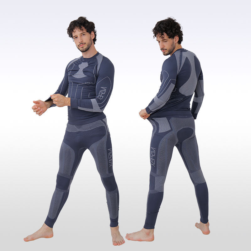Snowverb Herren Komfortables, warmes und funktionales Funktions-Baselayer-Set