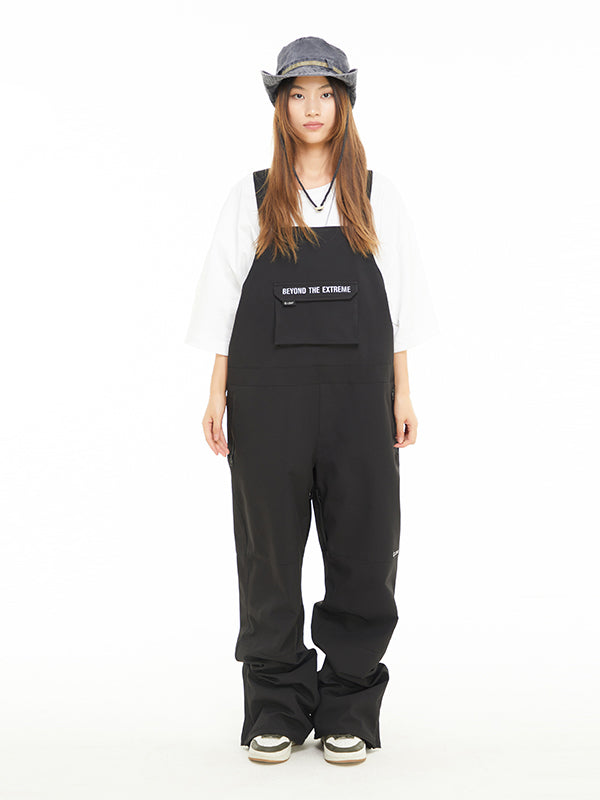Damen LD Ski Winter Collective Cargo-Schnee-Latzhose