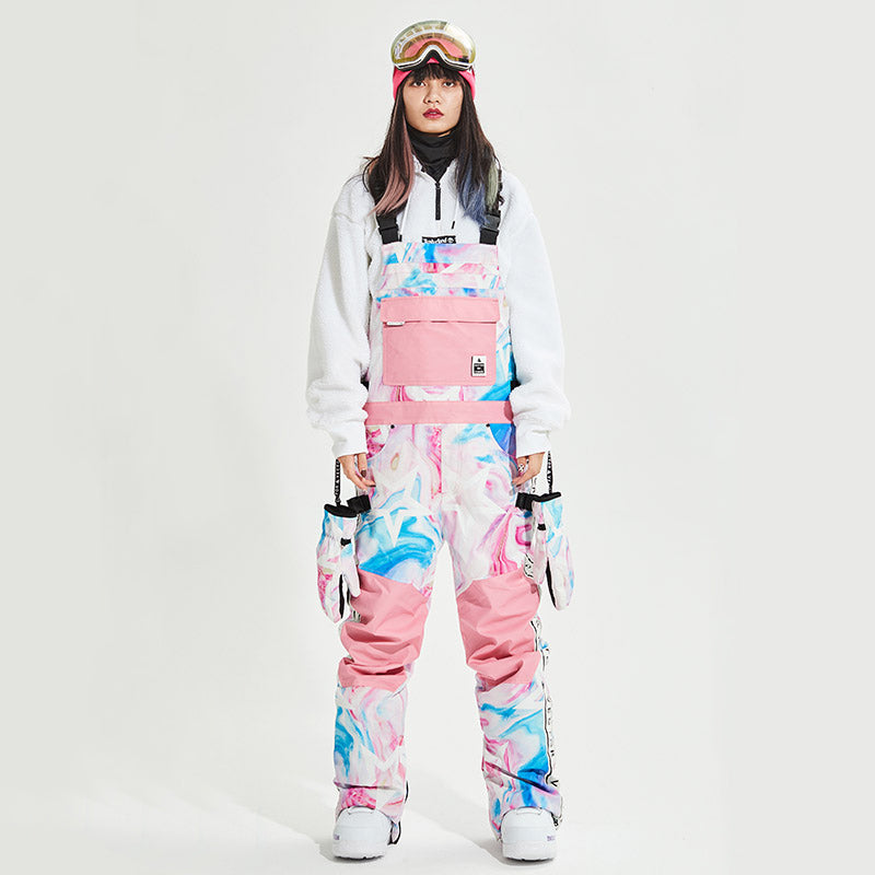 Damen Vector Mountain Queen Isolierte Latzhose, Schneehose