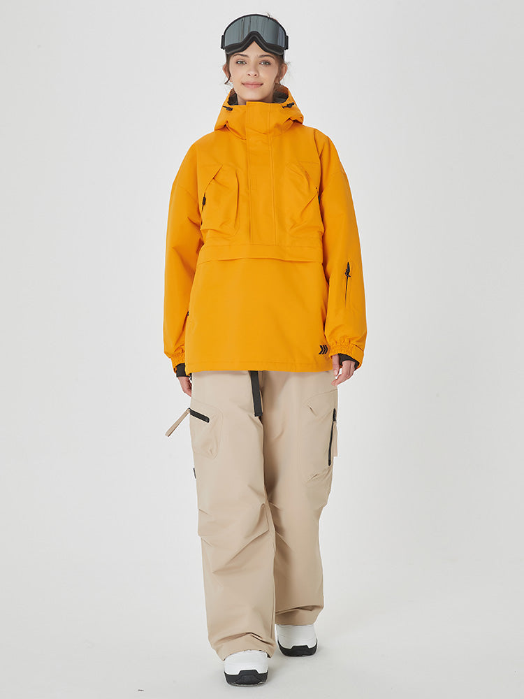 Damen Freerider Baggy Snowsuit Anorak Snowboardjacke und -hose