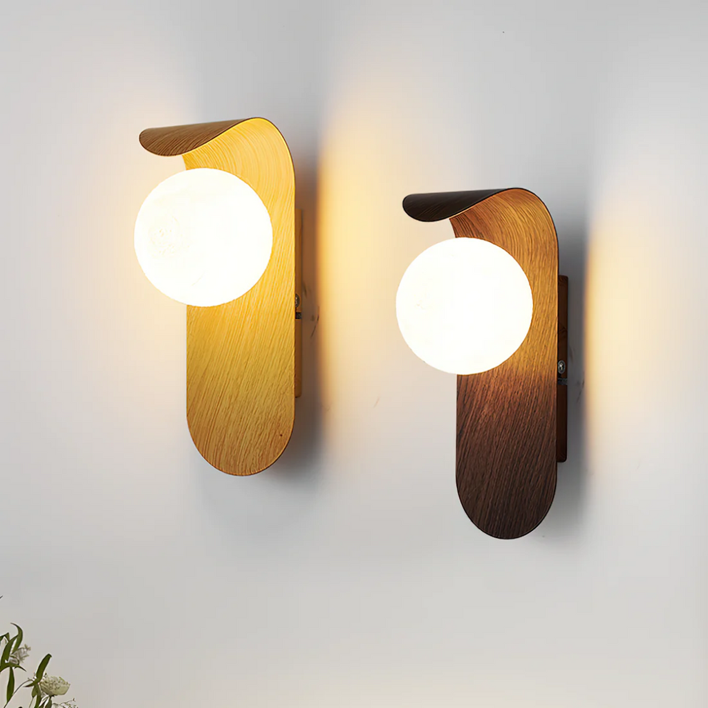 Luvano Wandleuchte Holz LED skandinavisch minimal