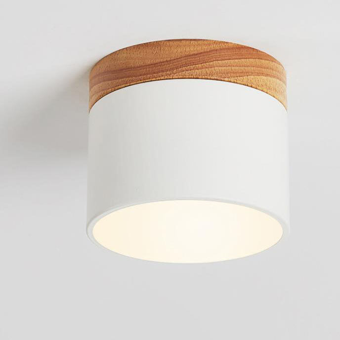 Luvano LED Deckenleuchte Macaron Holz skandinavisch