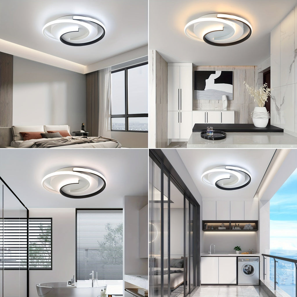 Luvano LED Deckenleuchte Spirale rund minimal