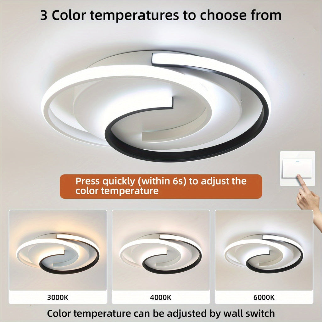 Luvano LED Deckenleuchte Spirale rund minimal