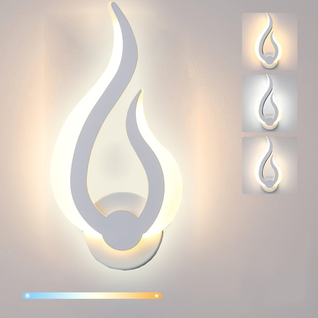 Luvano Wandleuchte Flamme LED warmweiß