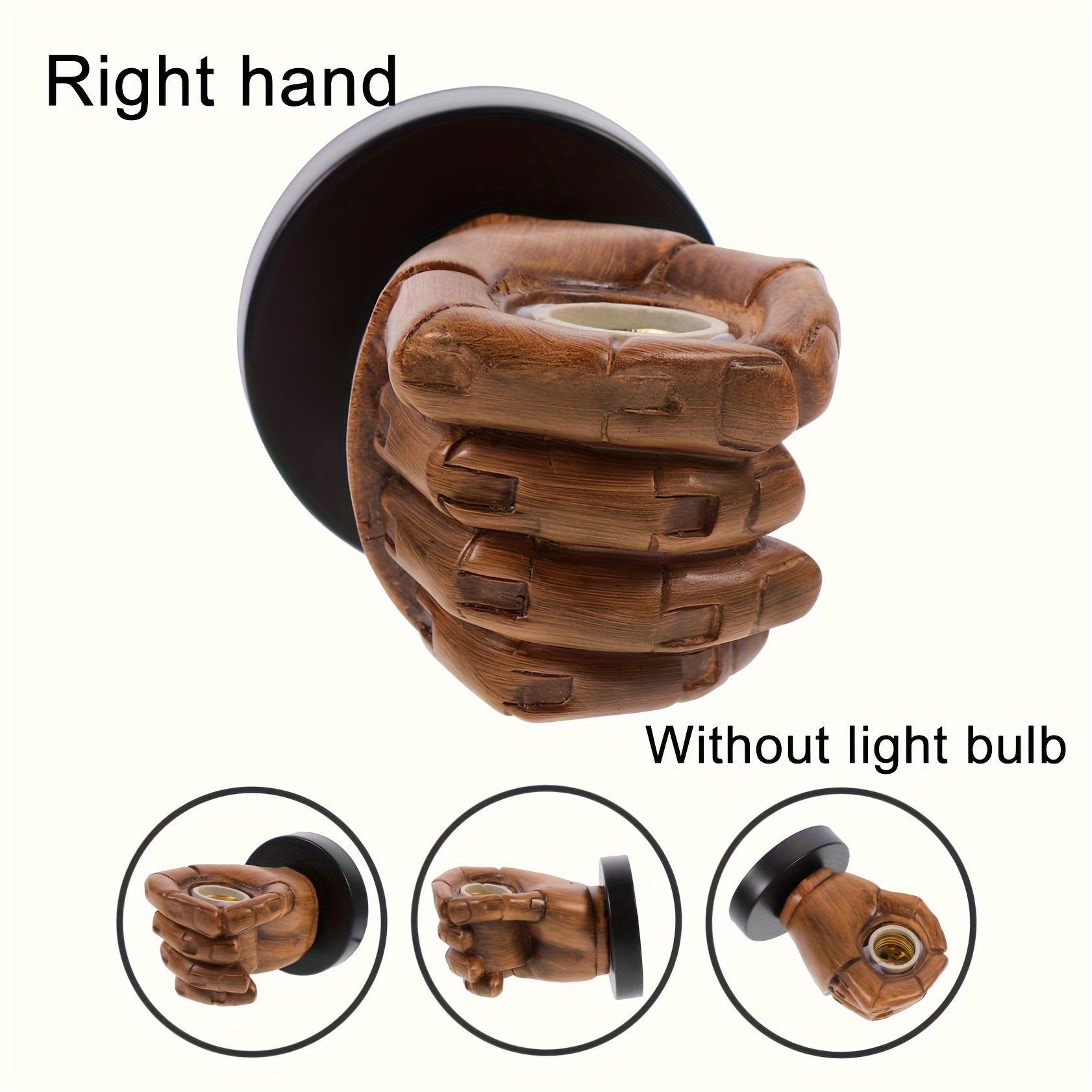 Luvano Wandleuchte Hand Resin Industrial