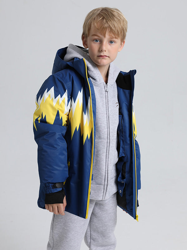 Wasserdichte Schneejacke mit Entendaunen für Mädchen und Jungen