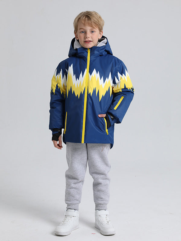 Wasserdichte Schneejacke mit Entendaunen für Mädchen und Jungen