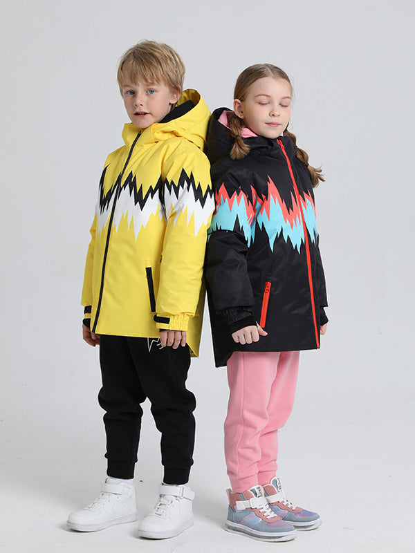 Wasserdichte Schneejacke mit Entendaunen für Mädchen und Jungen