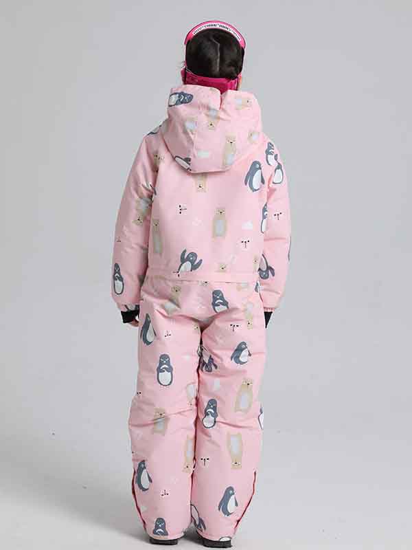 Pinguin-Einteiler-Schneeanzüge für Jungen und Mädchen