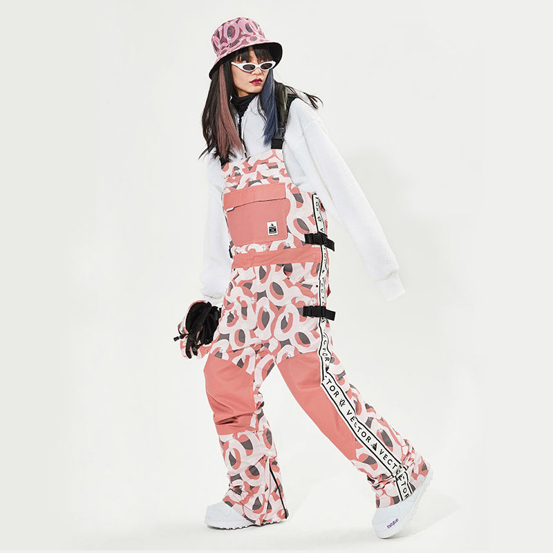 Damen Vector Mountain Queen Isolierte Latzhose, Schneehose