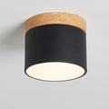 Luvano LED Deckenleuchte Macaron Holz skandinavisch