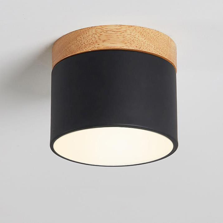 Luvano LED Deckenleuchte Macaron Holz skandinavisch