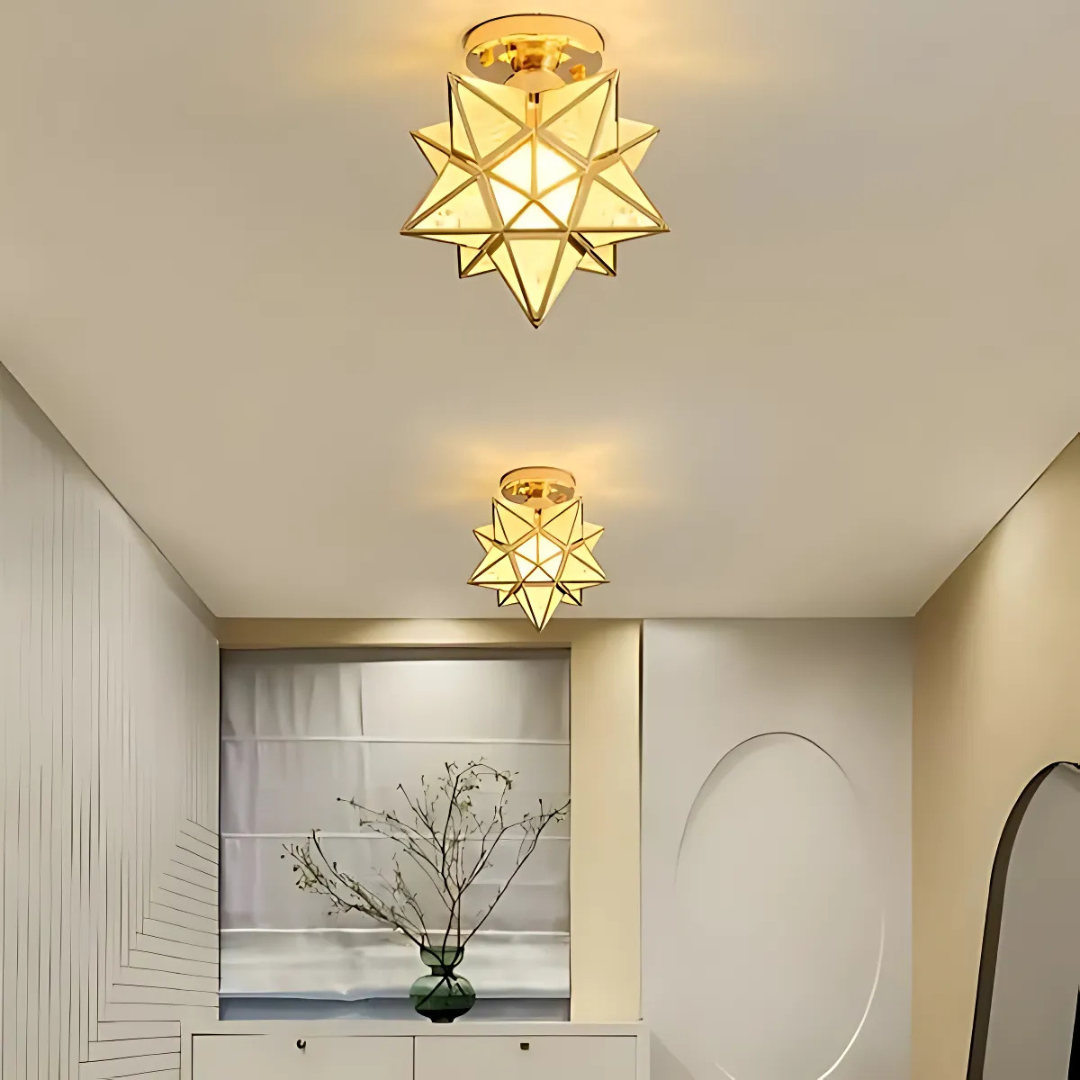 Luvano Xelio LED Deckenleuchte Stern geometrisch