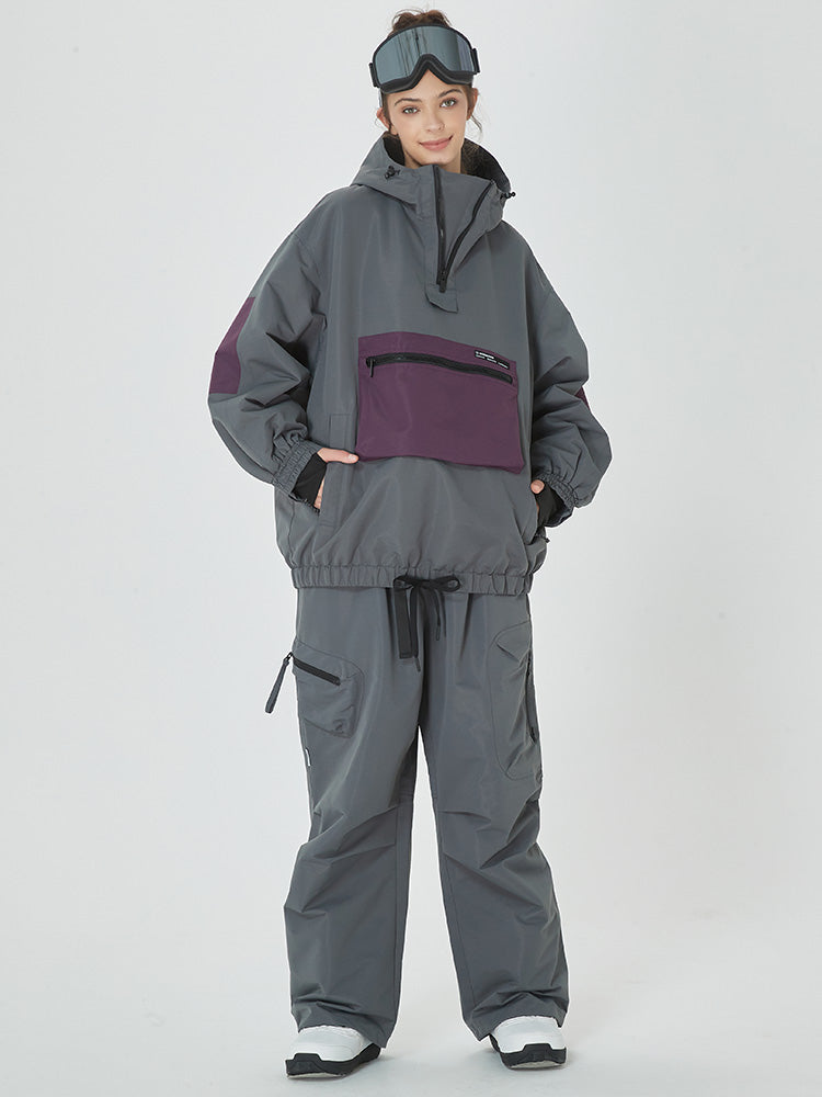 Damen Winter Bomber Schneeanzug Prime Baggy Snowboardjacke & Hose