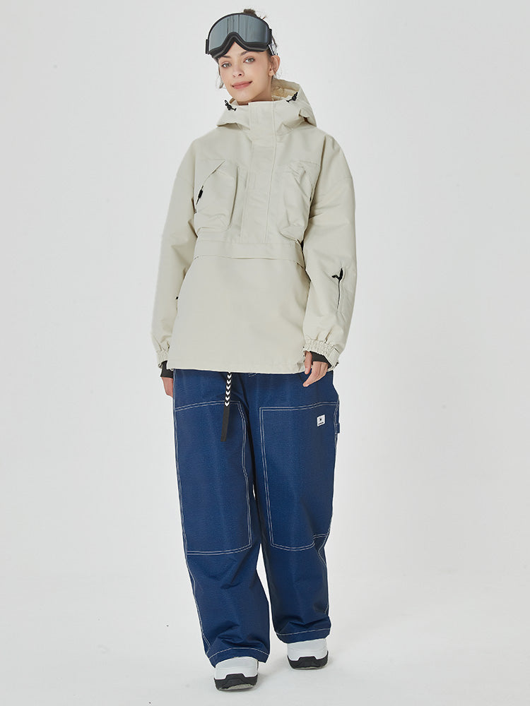 Damen-Mountain-Freerider-Freestyle-Snowboardanzug Anorak Snowboardjacke & -hose