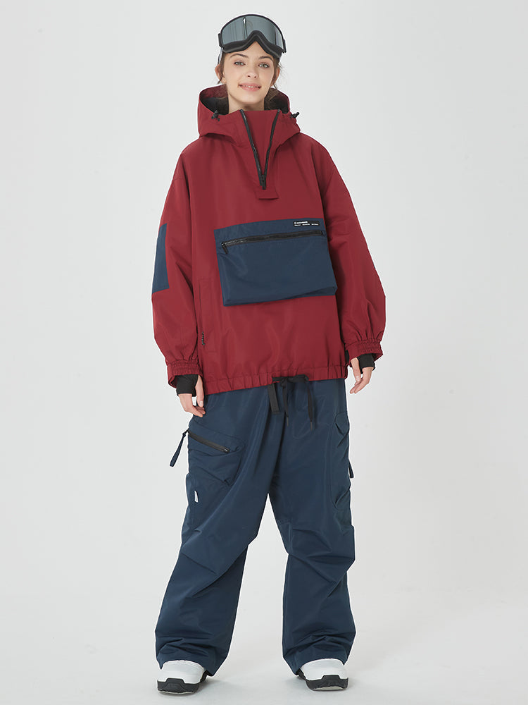 Damen Winter Bomber Schneeanzug Prime Baggy Snowboardjacke & Hose