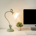 Luvano Tischleuchte floral USB Akzentlicht