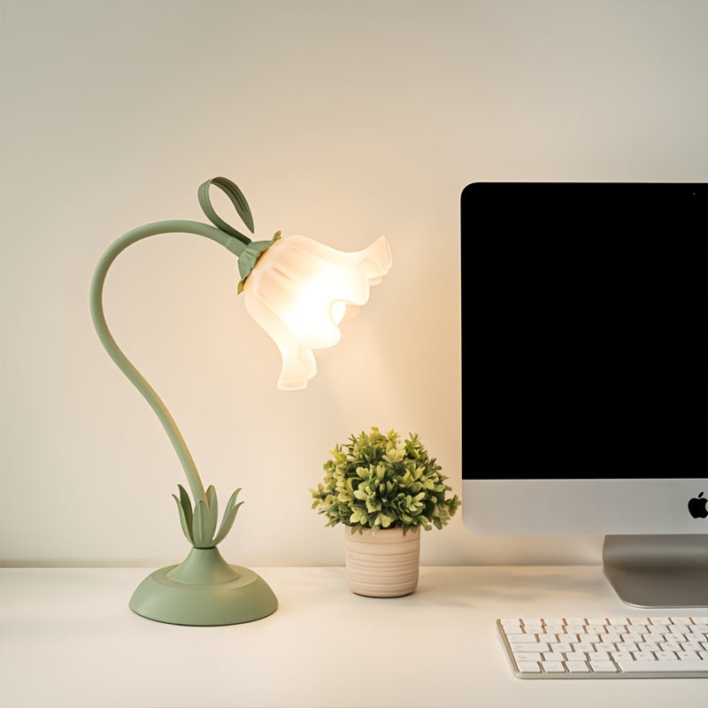 Luvano Tischleuchte floral USB Akzentlicht