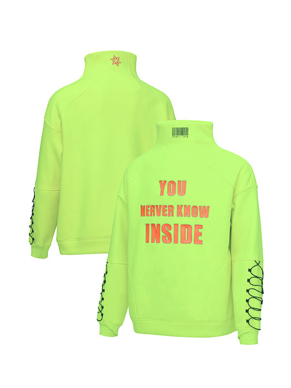 Snowall Unisex Herren-Hoodie mit hohem Kragen, Snowshred-Mountain-Schneemotiv