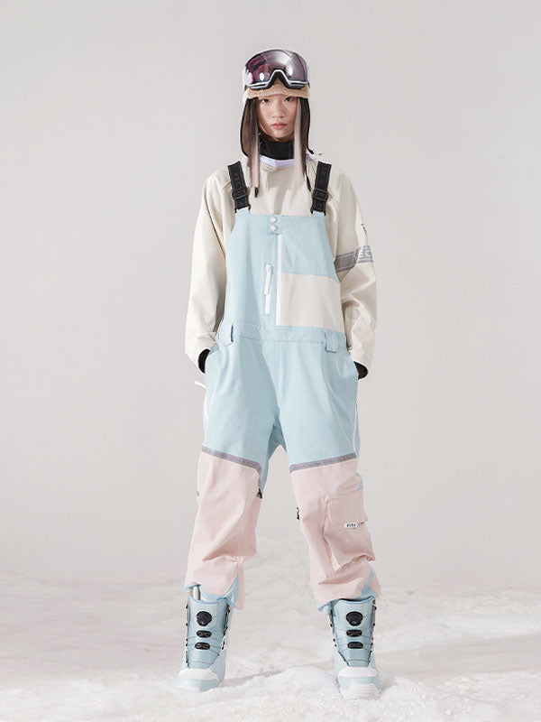 Vector Mountain Discover Colorblock Ski-Latzhose für Damen