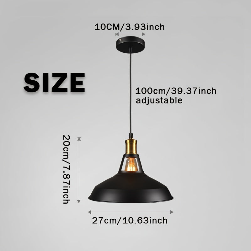Luvano Pendelleuchte Metall Industrial Loft Retro