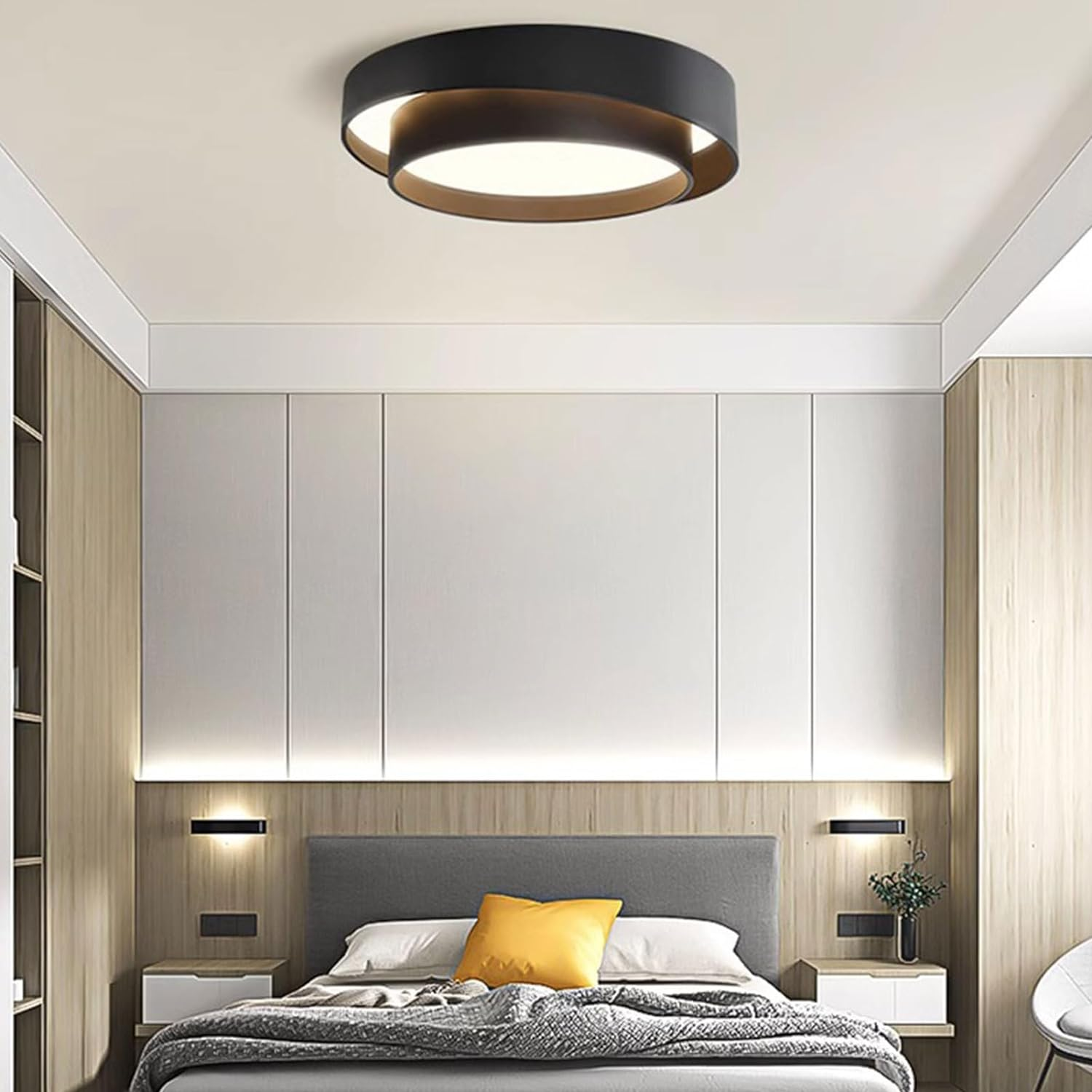 Luvano LED Deckenleuchte rund Nordic minimalistisch