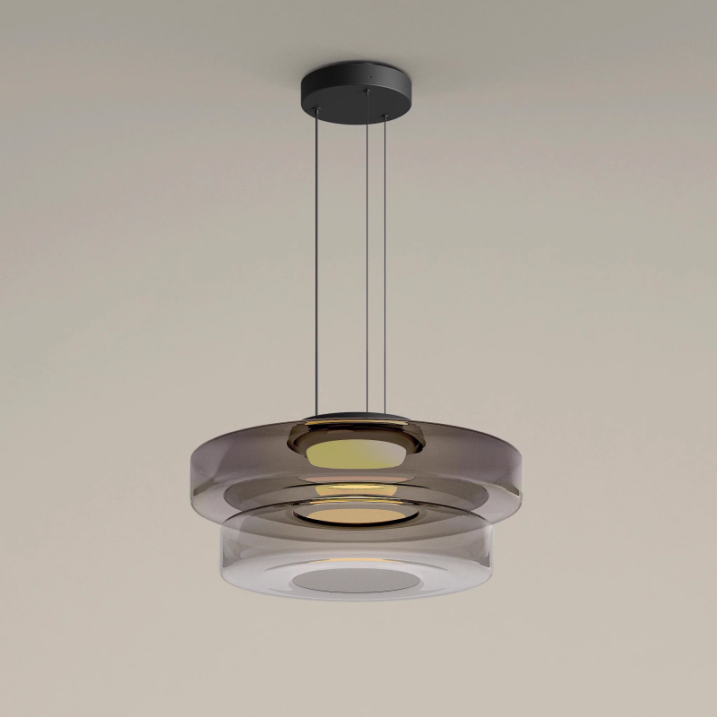 Luvano Pendelleuchte Glas Bauhaus Hängelampe
