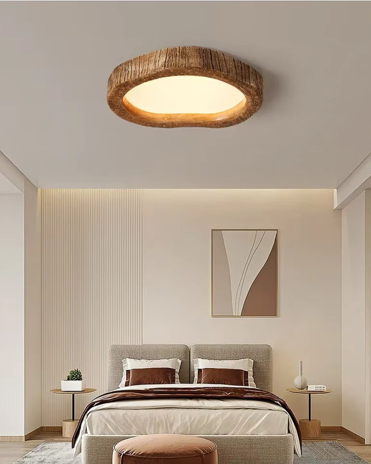 Luvano Le Halo Bois Deckenleuchte Holzoptik LED