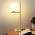 Luvano Tischleuchte Glaskugel gold modern