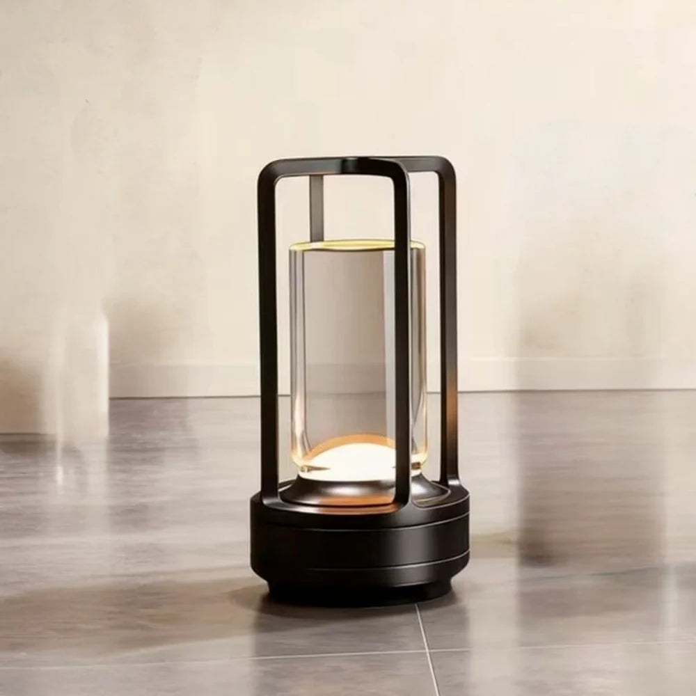 Luvano Tischleuchte Zylinder Metall LED modern