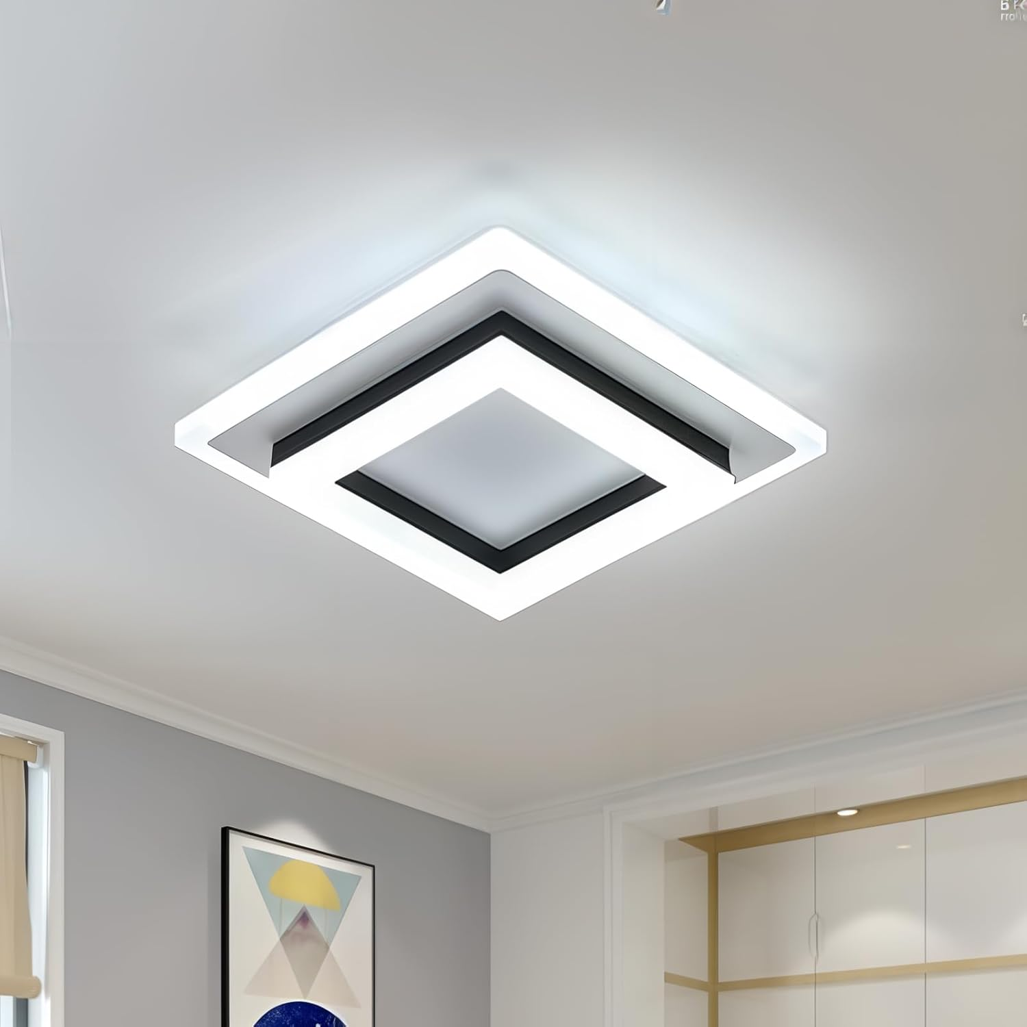 Luvano LED Deckenleuchte eckig flach modern