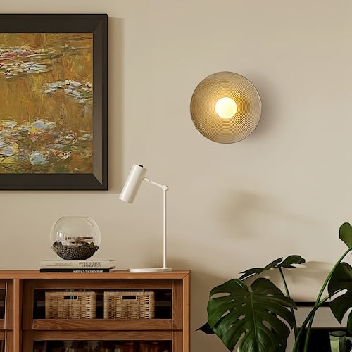 Luvano Wandleuchte Holz rustikal LED handgemacht