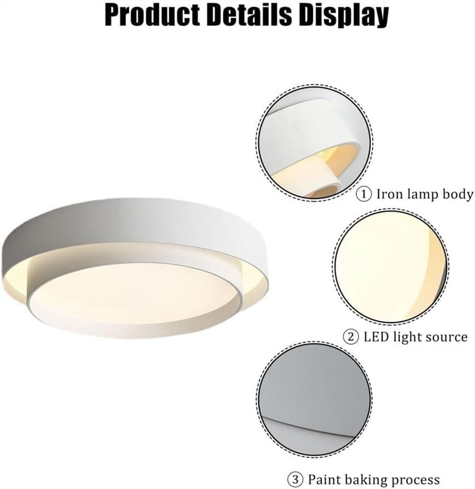 Luvano LED Deckenleuchte rund Nordic minimalistisch