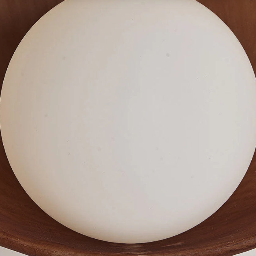 Luvano Wandleuchte rund minimalistisch Resin Eisen