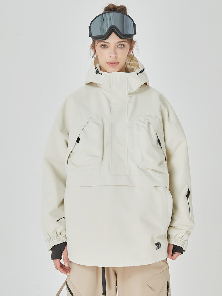 Damen Mountain Freerider Baggy Anorak Snowboardjacke