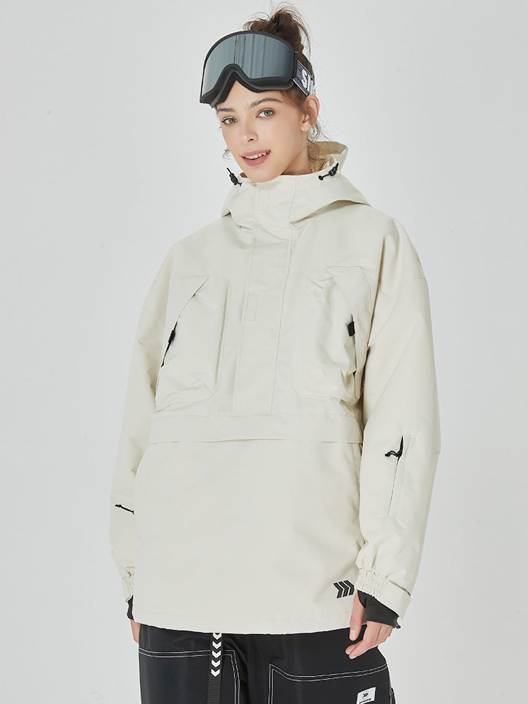 Damen Mountain Freerider Baggy Anorak Snowboardjacke