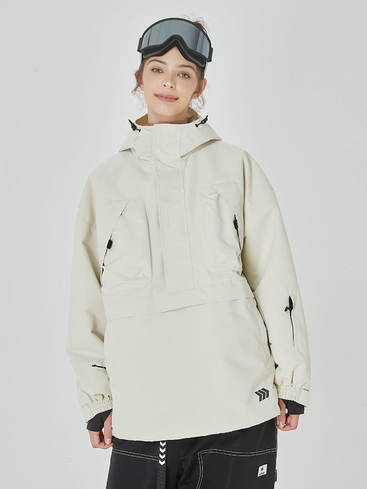 Damen Mountain Freerider Baggy Anorak Snowboardjacke