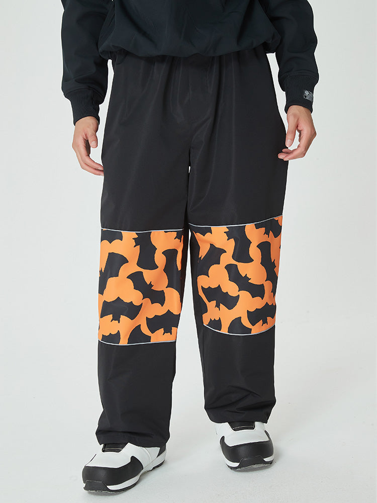 Swaggy Herren Cargo-Schneehose mit reflektierenden Knieeinsätzen