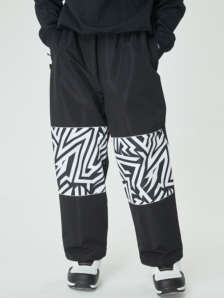 Swaggy Herren Cargo-Schneehose mit reflektierenden Knieeinsätzen