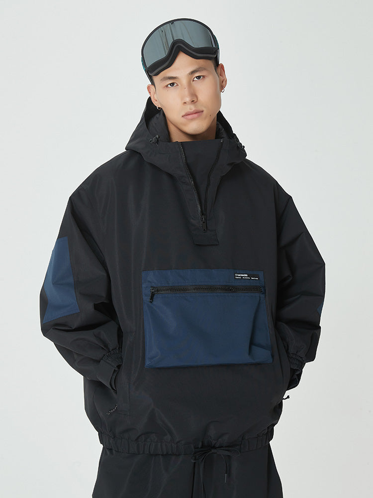 Herren Winter Bomber Baggy Snowboardjacke mit großen Cargotaschen Schneemantel