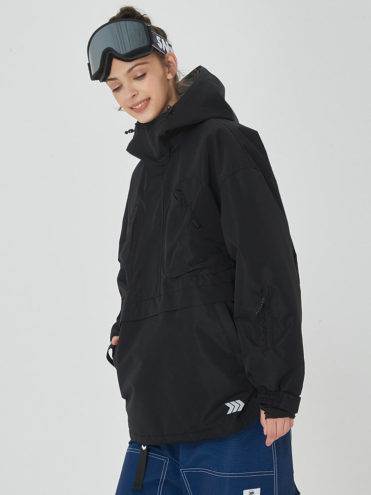 Damen Mountain Freerider Baggy Anorak Snowboardjacke