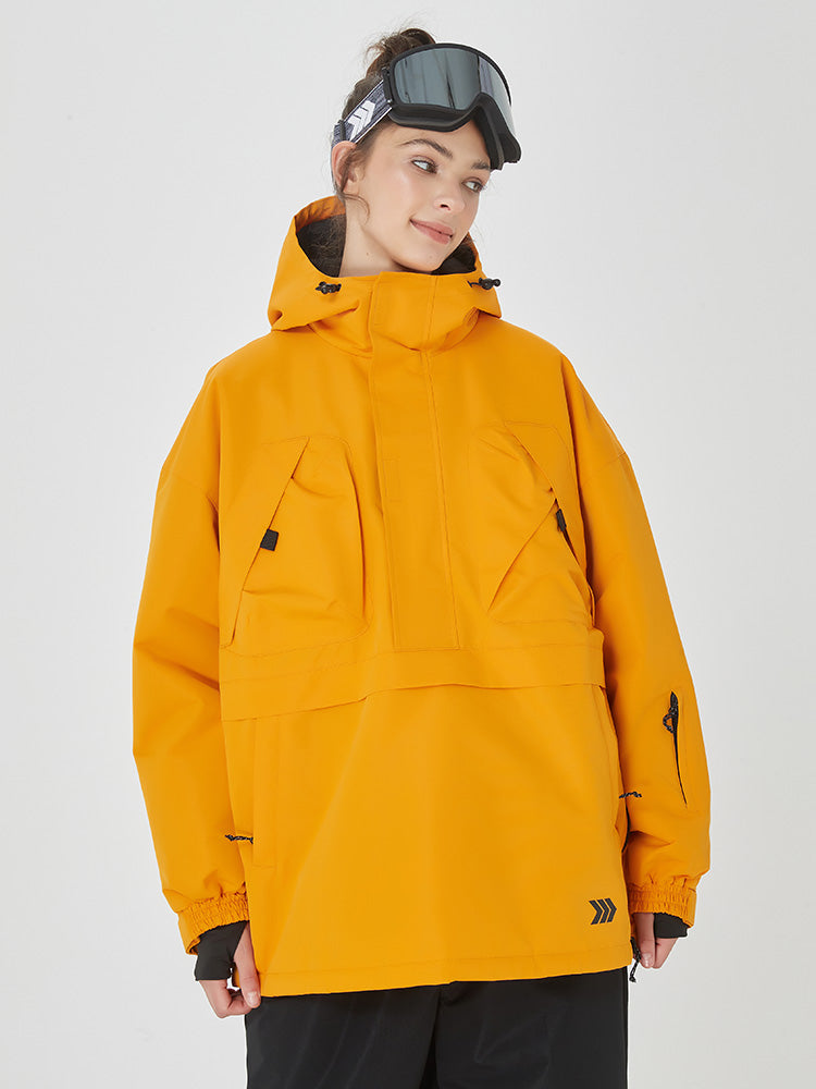 Damen Mountain Freerider Baggy Anorak Snowboardjacke