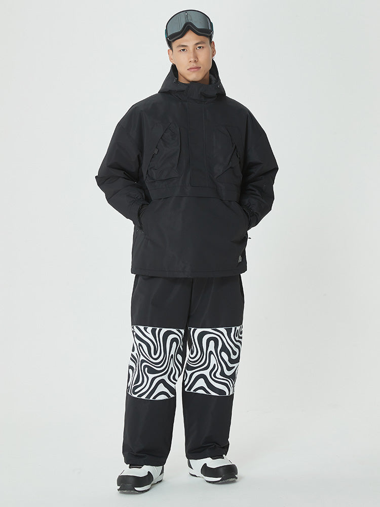 Mountain Freerider Baggy Anorak Snowboard-Jacken- und Hosen-Set für Herren