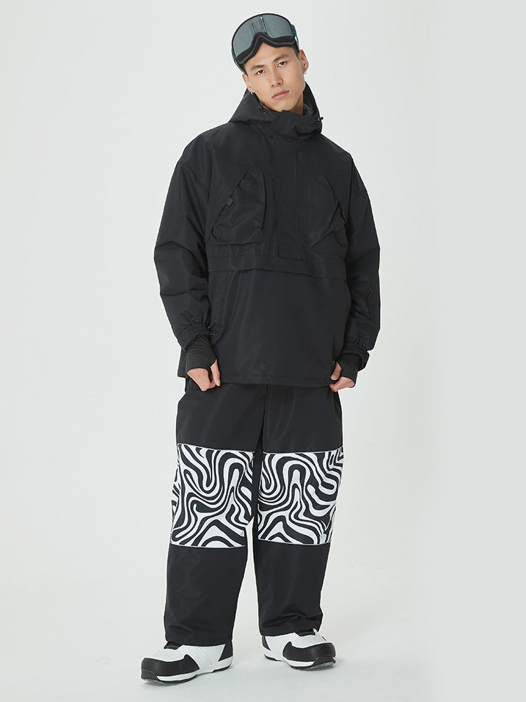 Mountain Freerider Baggy Anorak Snowboard-Jacken- und Hosen-Set für Herren